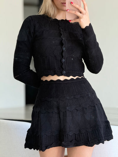 Scallop Edge Skirt Set