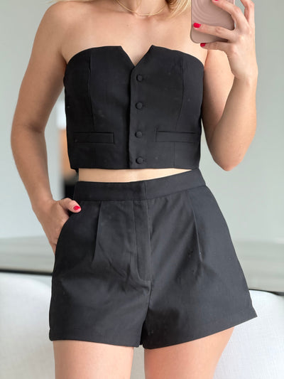 Crop Tube & Short Pant Set