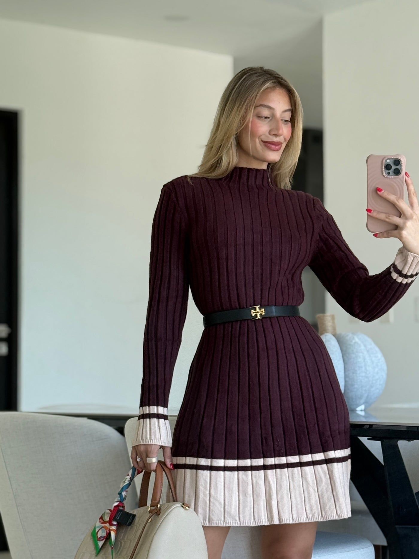 Color Block Short Dress