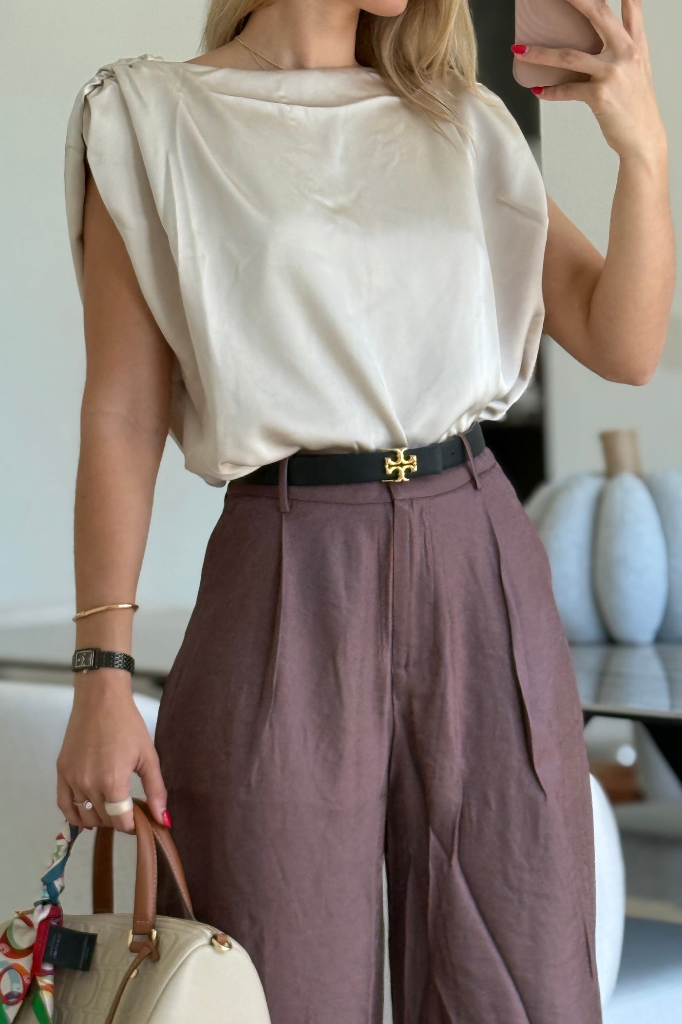 Satin Crop Top