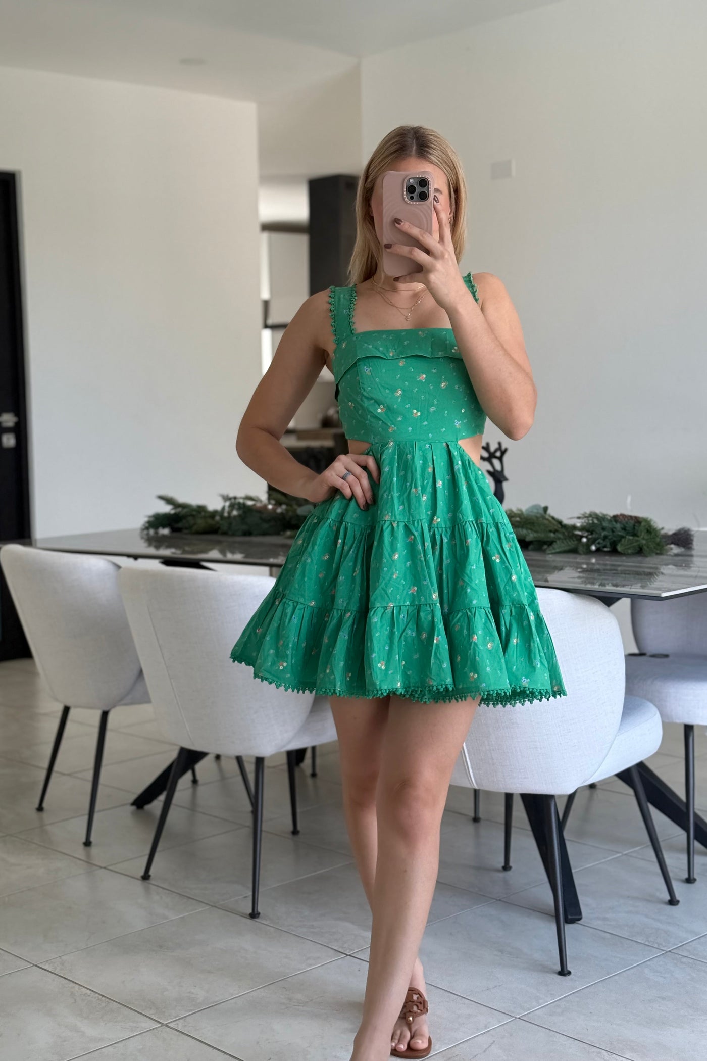 Green Eye Let Dress