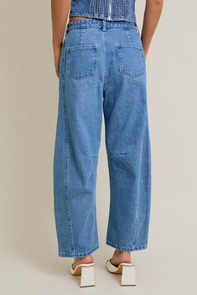 Mid-Rise Barrel Jeans PREORDER 09/15/25 Aprox