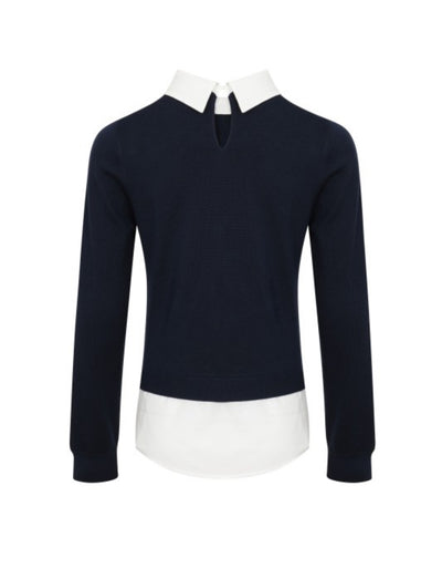 Navy Long Sleeve Top PREORDER 08/30/25 Aprox