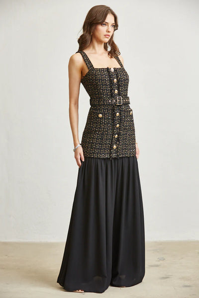 Gold Tweed Dress PREORDER 10/25/25 Aprox                  PREMIUM COLLECTION
