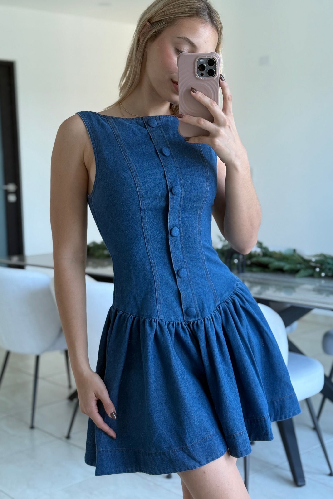 Indigo Denim Dress PREORDER 05/10/25 Aprox