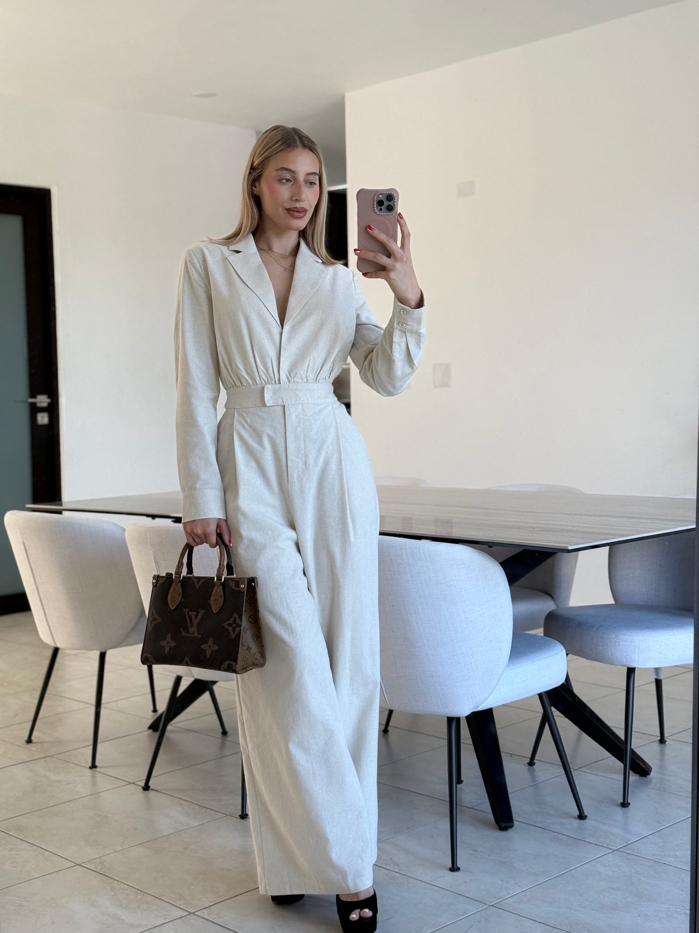 2 Tone Linen Jumpsuit                                  Exclusive Collection