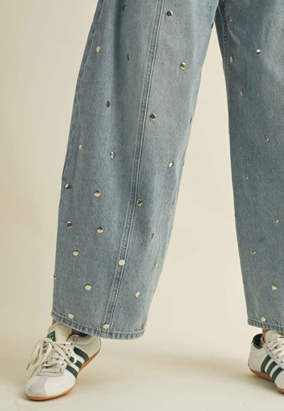 Studded Barrel Denim PREORDER 09/10/25 Aprox