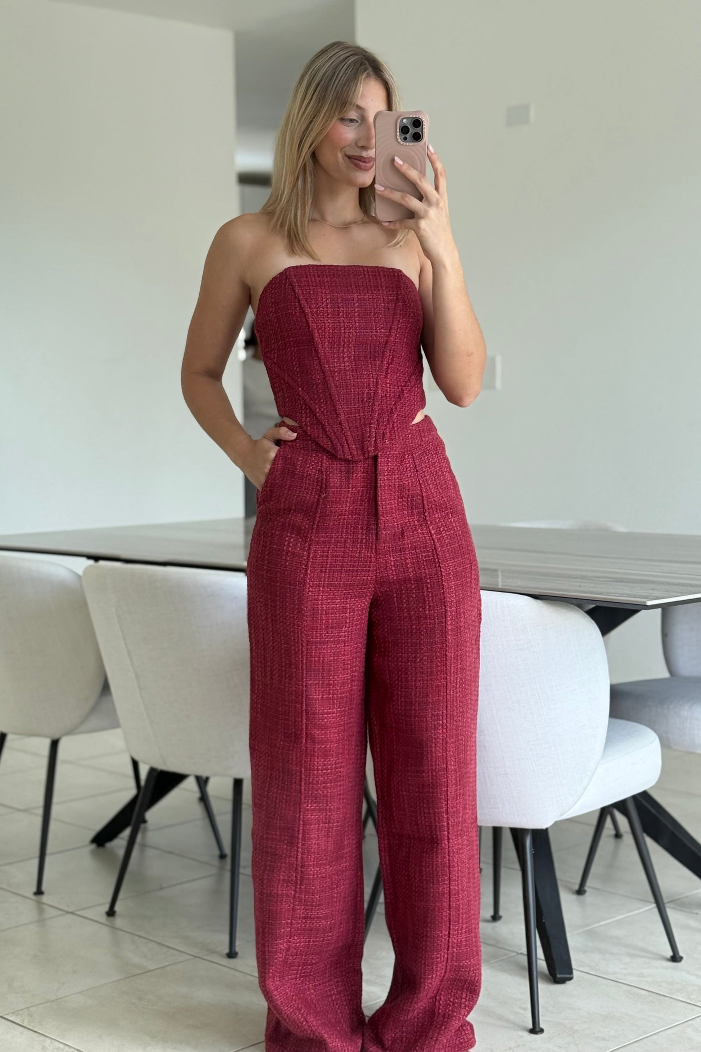 Wine Pant Set                   PREMIUM COLLECTION