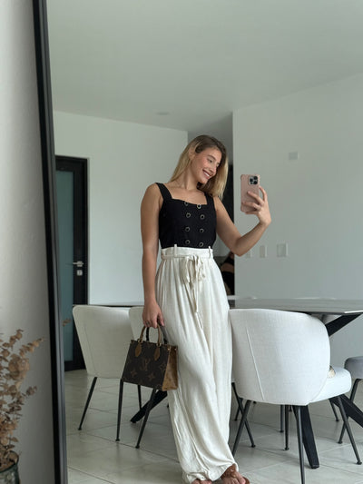 Contrast Solid Jumpsuit
