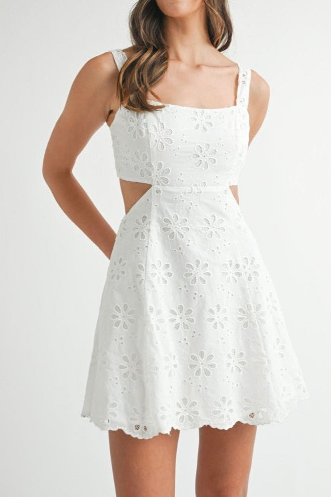 White Eyelet Dress