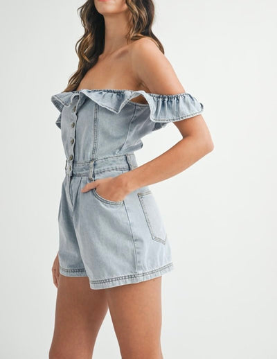 Off Shoulder Romper