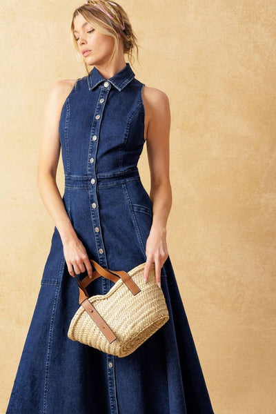 Collar Denim Dress PREORDER 03/05/26 Aprox (MARCH 03)