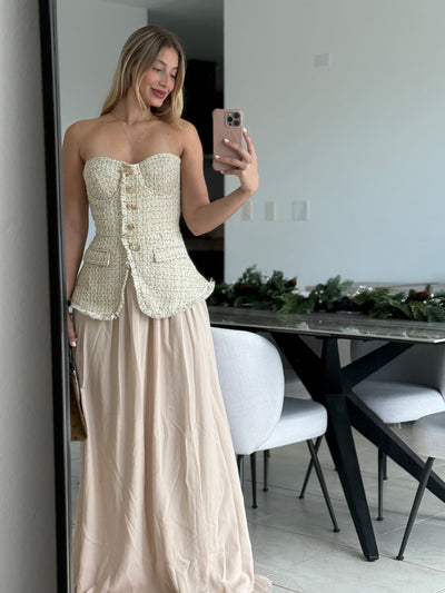 Tube Tweed Dress                PREMIUM COLLECTION