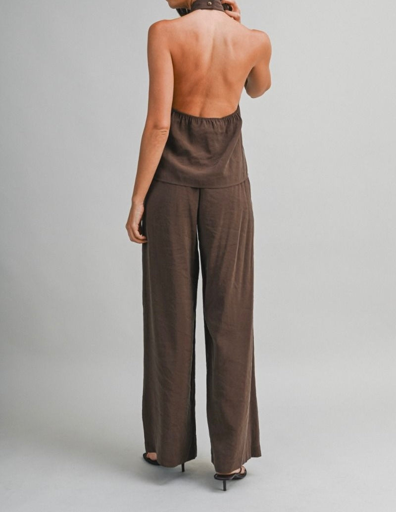 Halter Neck Pant Set PREORDER 11/30/25 Aprox