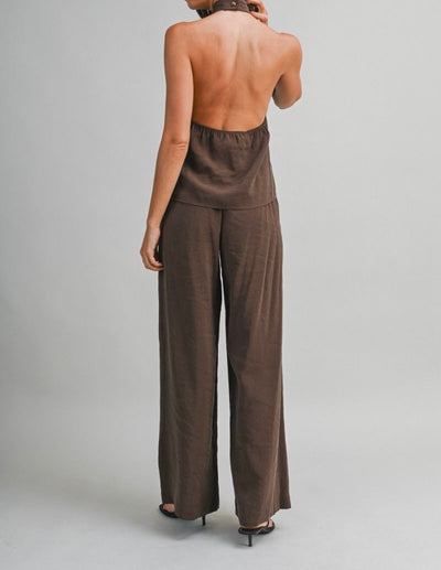 Halter Neck Pant Set PREORDER 11/30/25 Aprox