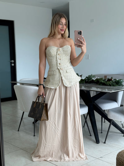 Tube Tweed Dress                PREMIUM COLLECTION