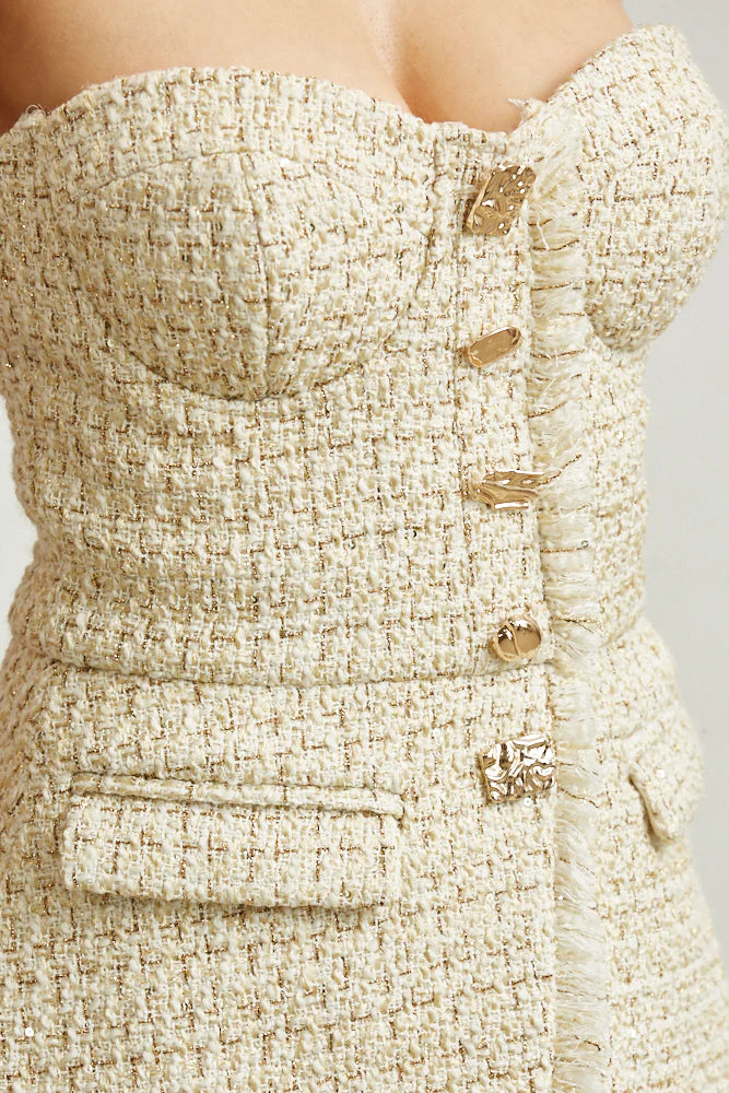 Tube Tweed Dress                PREMIUM COLLECTION