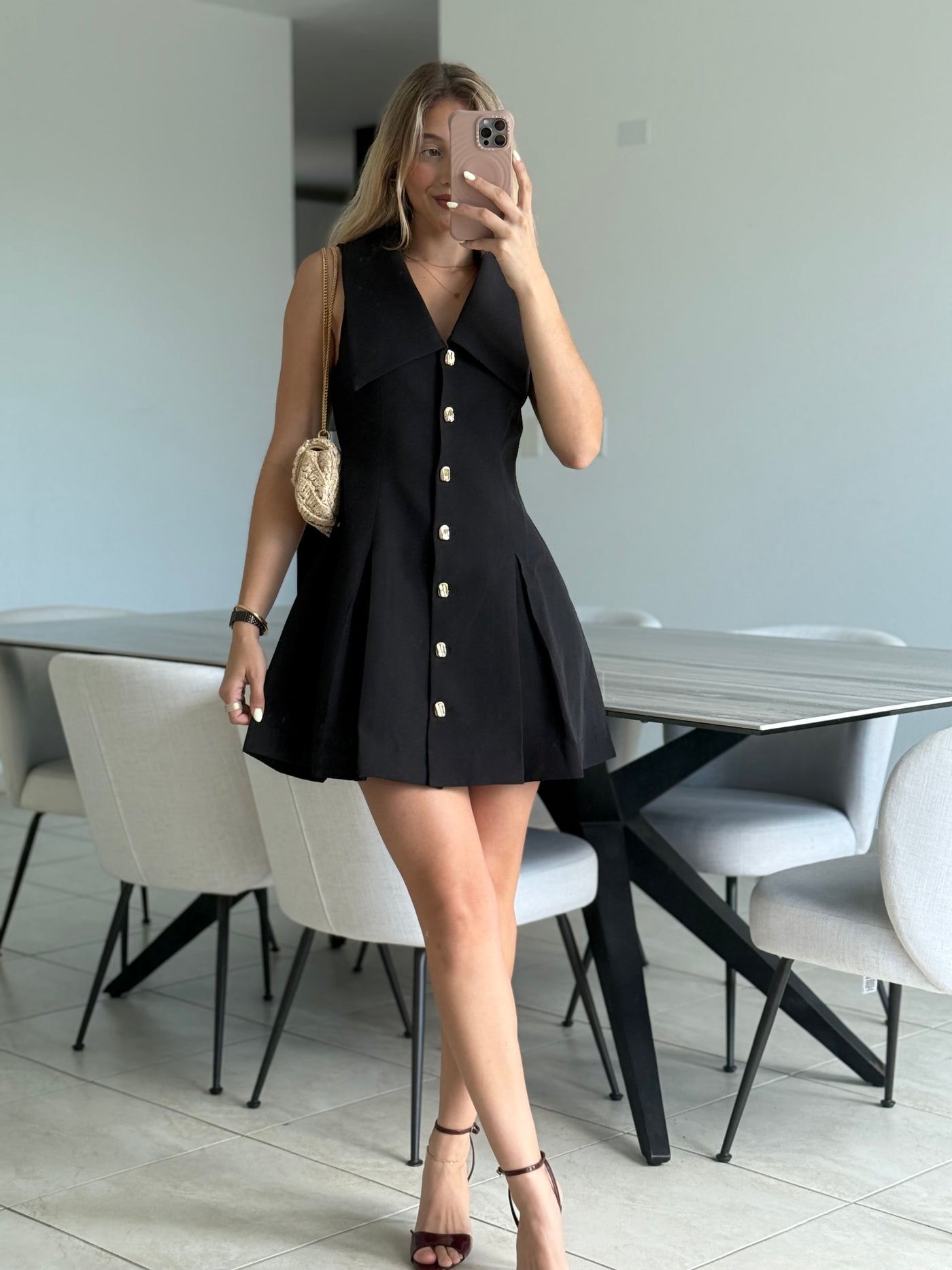 Sleeveless Collard Dress