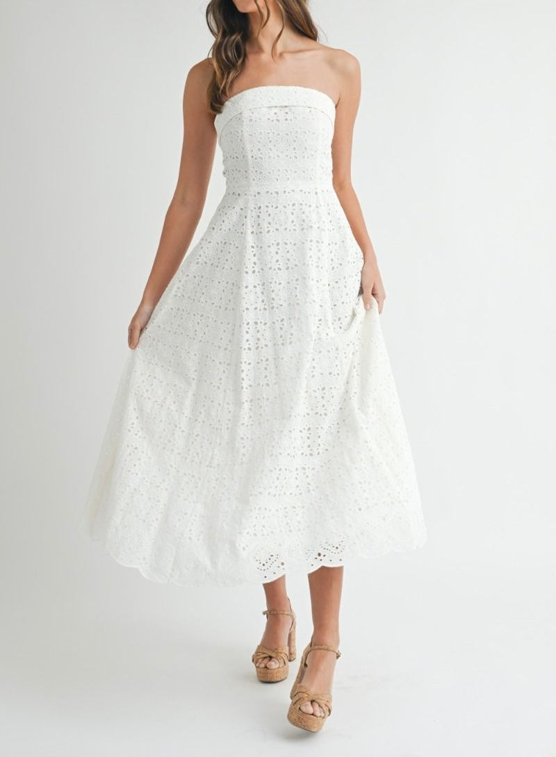 Tube Eyelet Dress PREORDER 03/15/25 Aprox