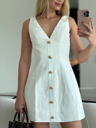 Deep Neck Dress