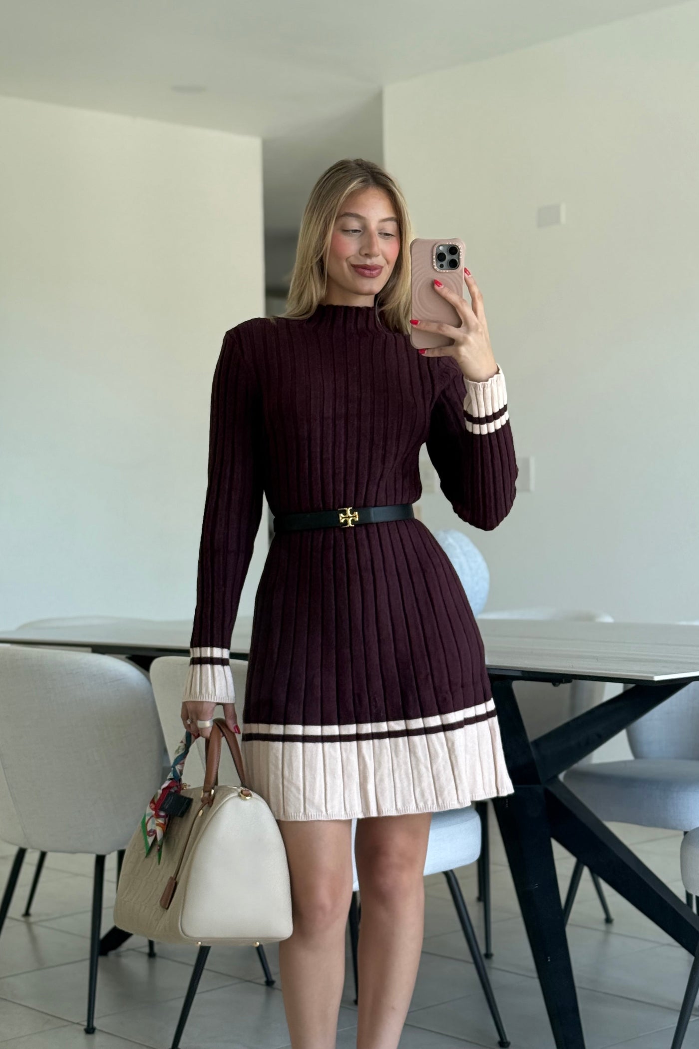 Color Block Short Dress