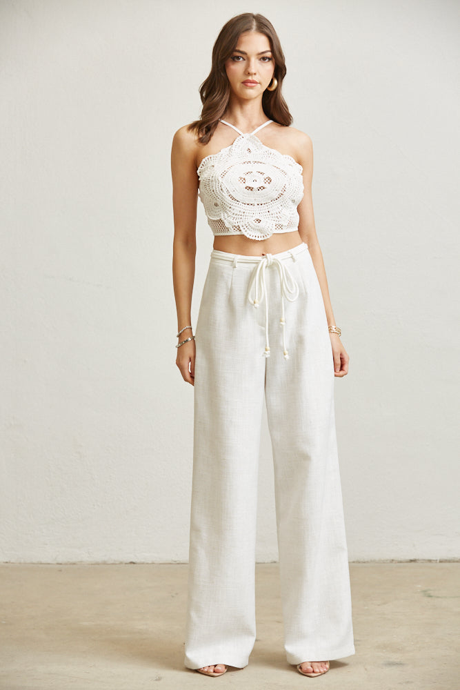 White Pant Set