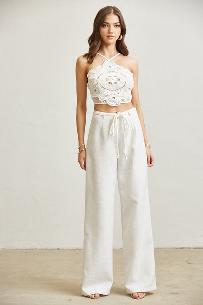 White Pant Set