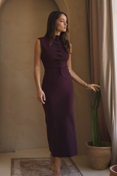 Pleated Front Top & Skirt Set PREORDER 10/15/25 Aprox