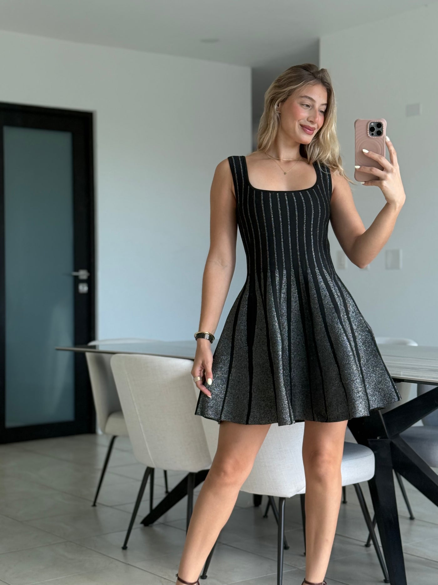 Flare Short Dress