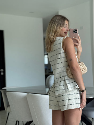 Vest Striped & Shorts
