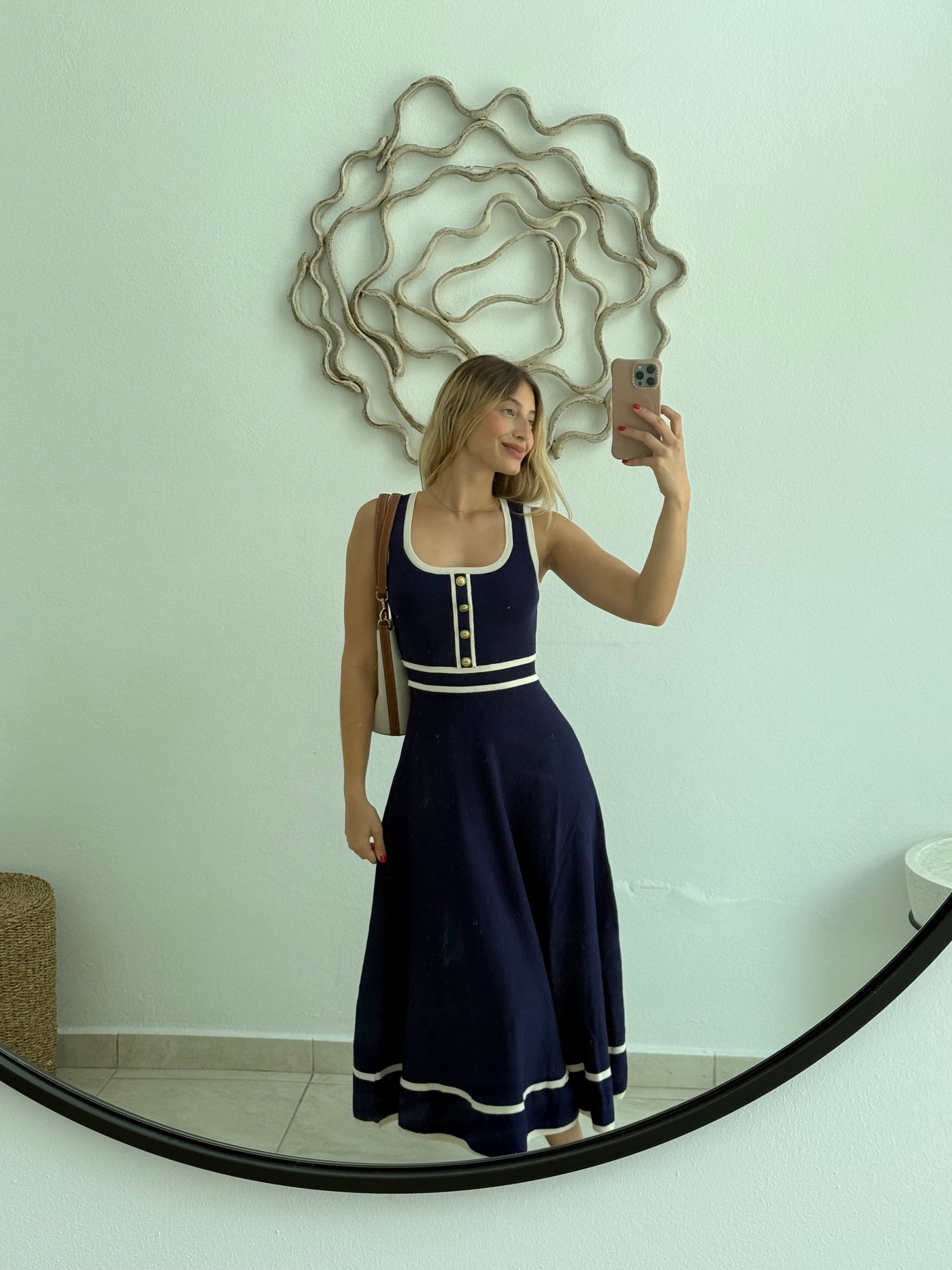 Navy Sleeveless Dress