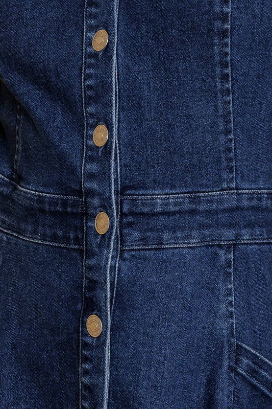 Collar Denim Dress PREORDER 03/05/26 Aprox (MARCH 03)