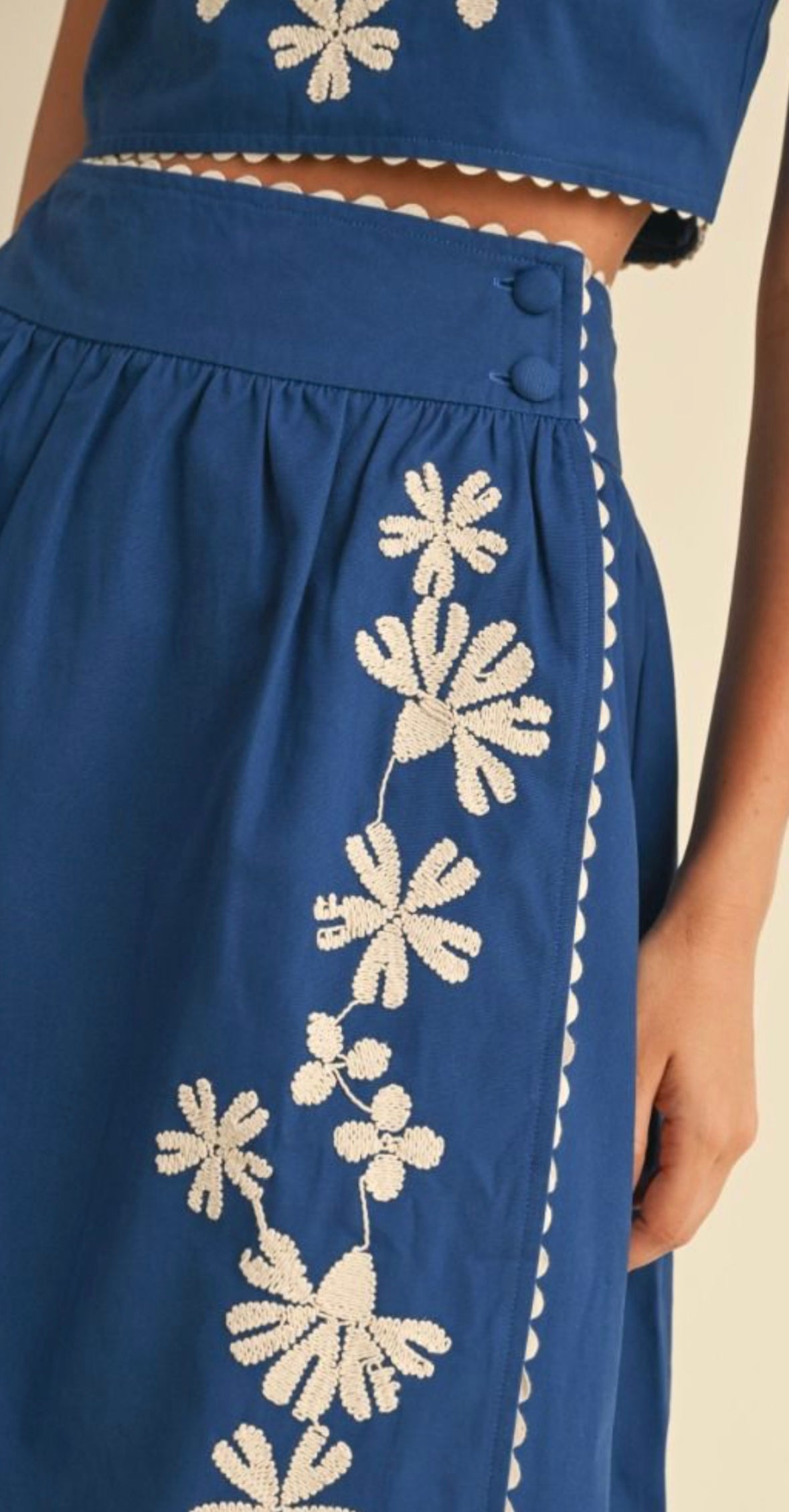 Floral Embroidered Skirt Set PREORDER 09/22/24 Aprox