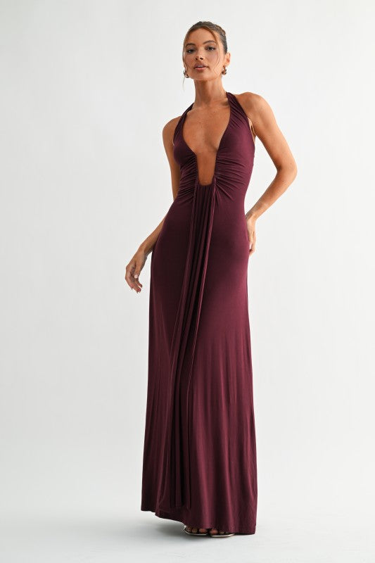 Deep Plunge Dress PREORDER 09/25/25 Aprox