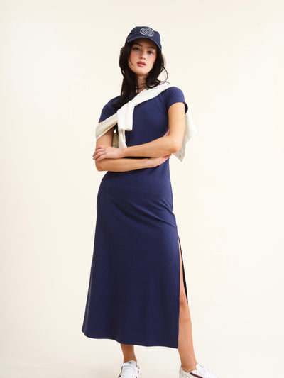 Navy Midi Dress