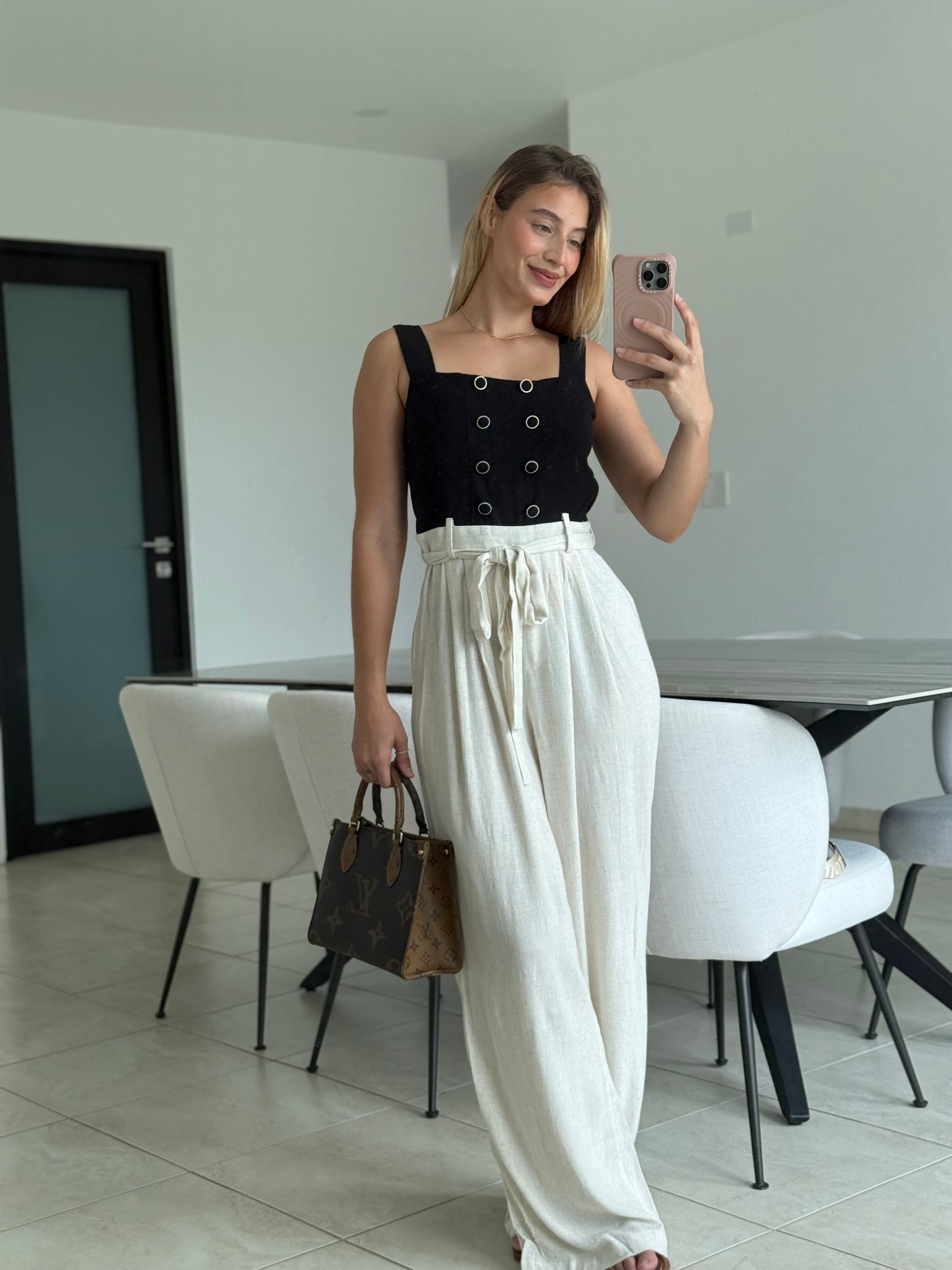 Contrast Solid Jumpsuit