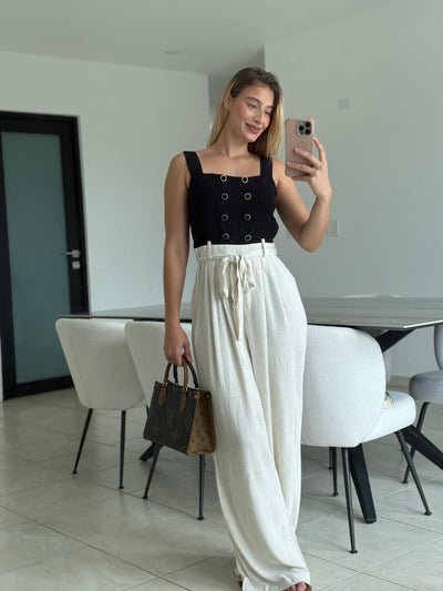 Contrast Solid Jumpsuit