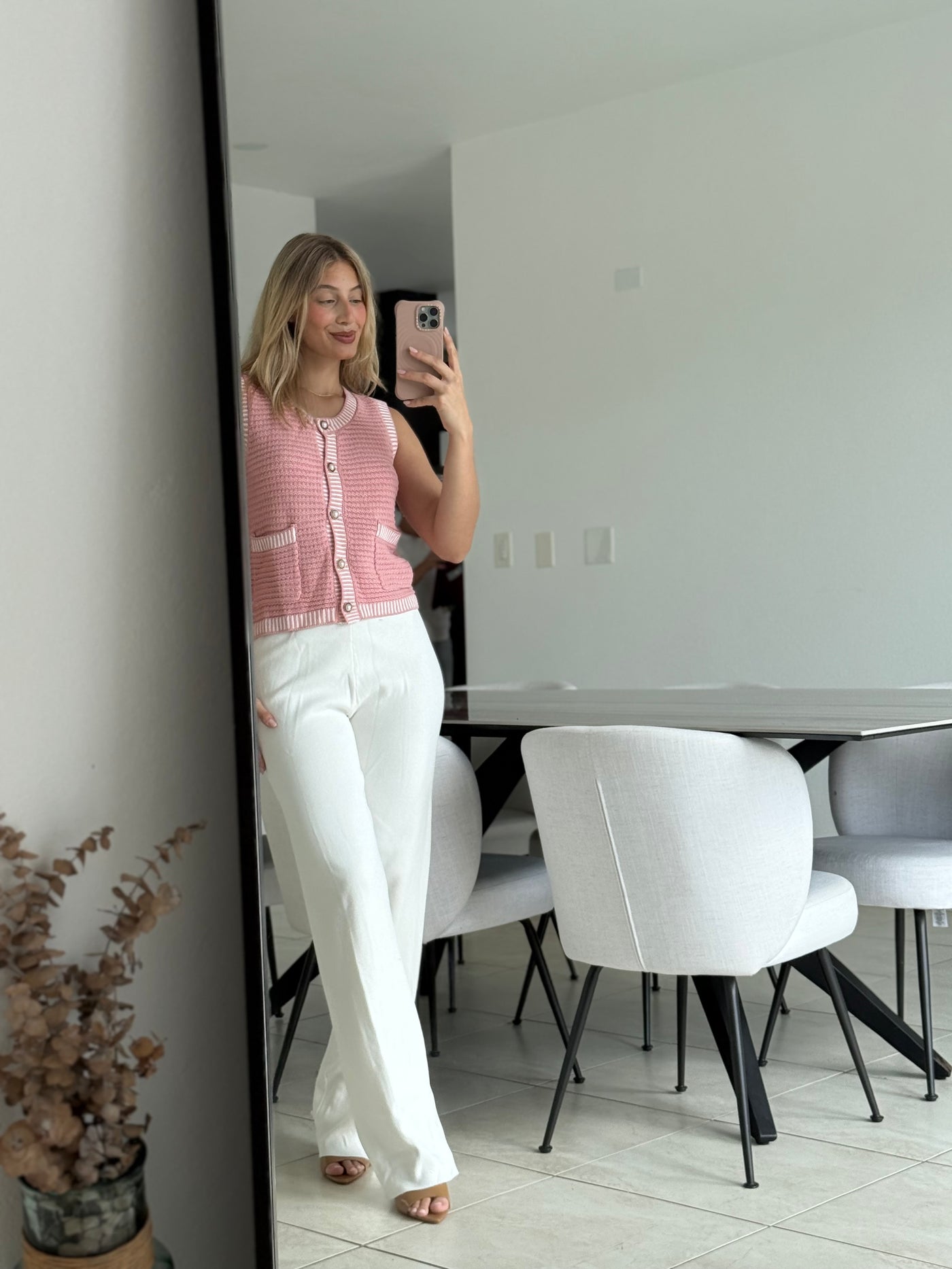 Blush Vest & Pant Set
