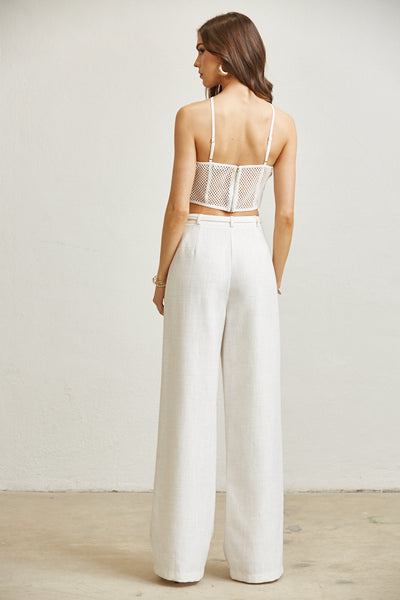 White Pant Set