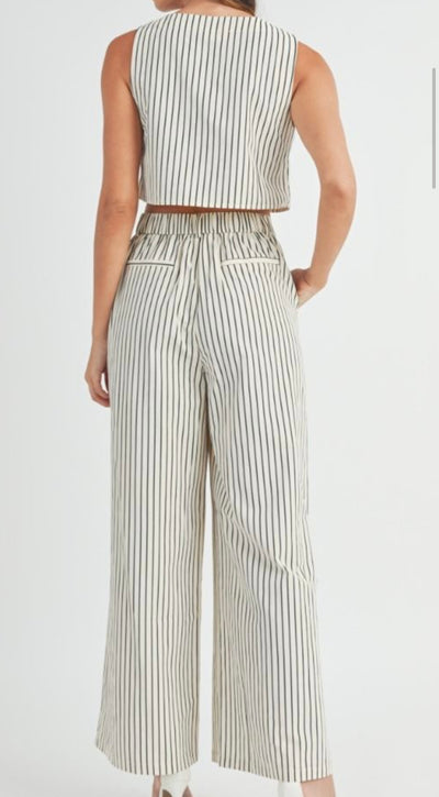 Stripe Pant Set