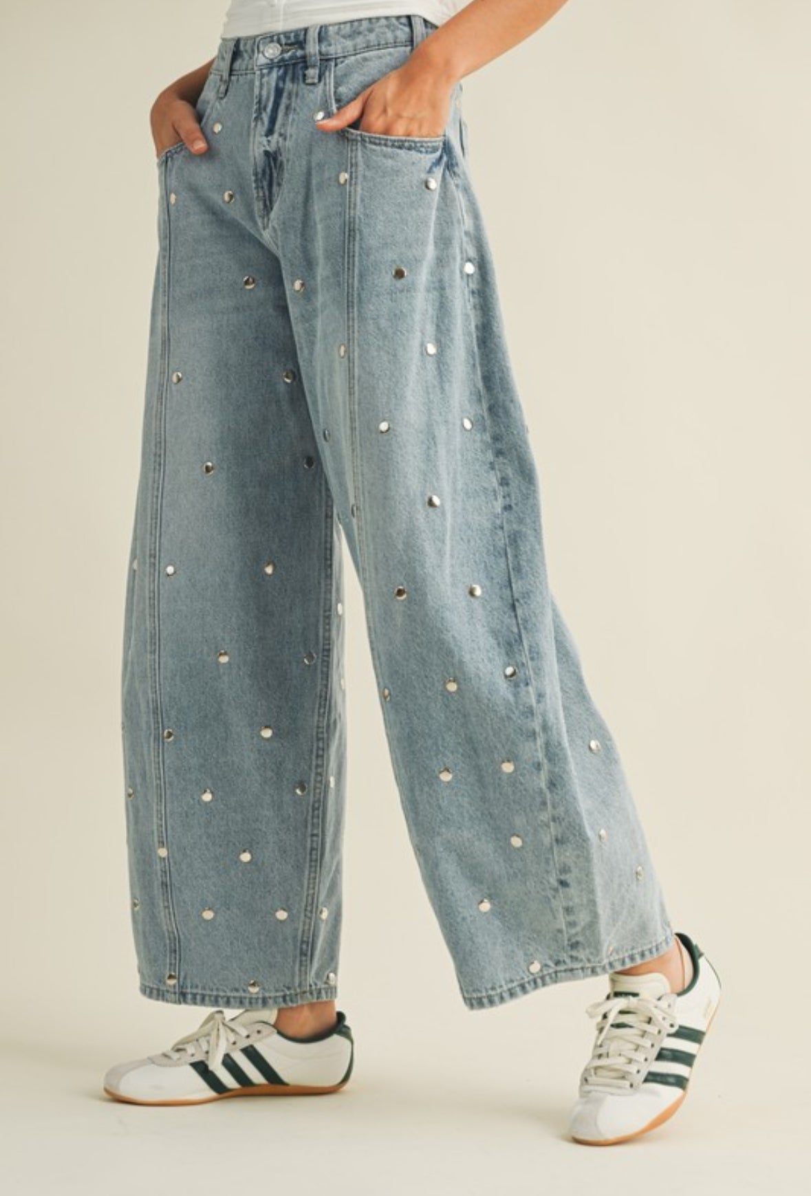 Studded Barrel Denim PREORDER 09/10/25 Aprox