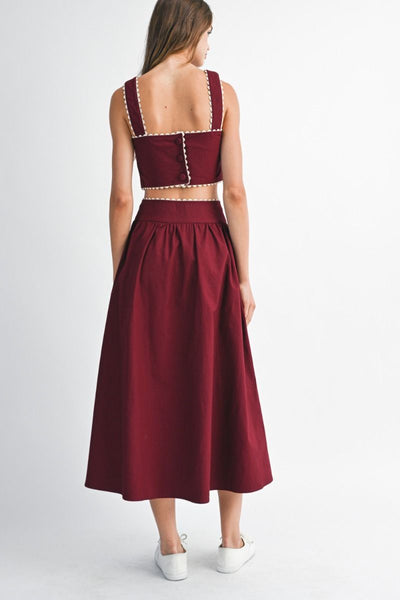 Embroidery Burgundy Set PREORDER 10/10/25 Aprox  PREMIUM COLLECTION
