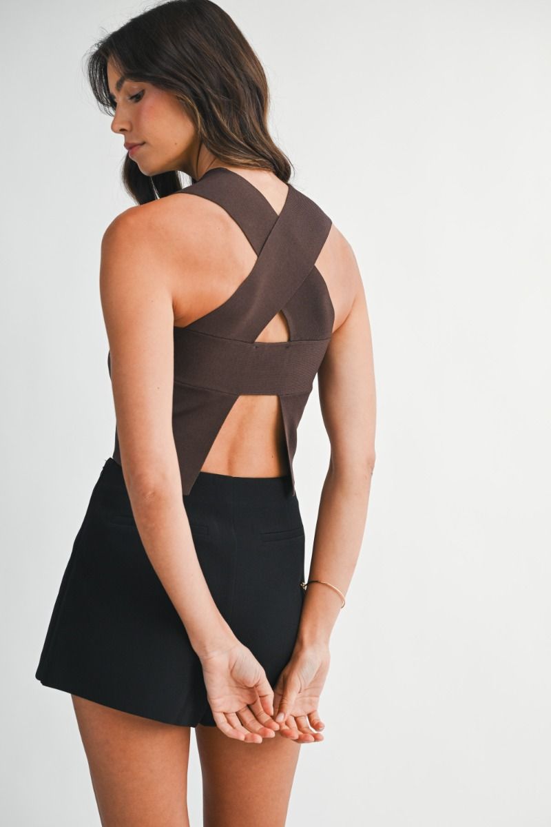 Sleeveless Crop Top PREORDER 11/05/25 Aprox