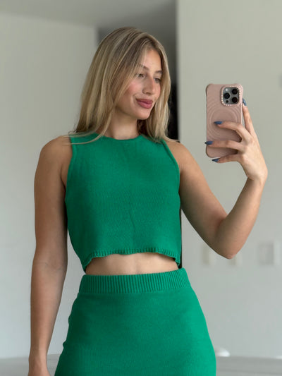 Kelly Green Skirt Set PREORDER 09/30/25 Aprox