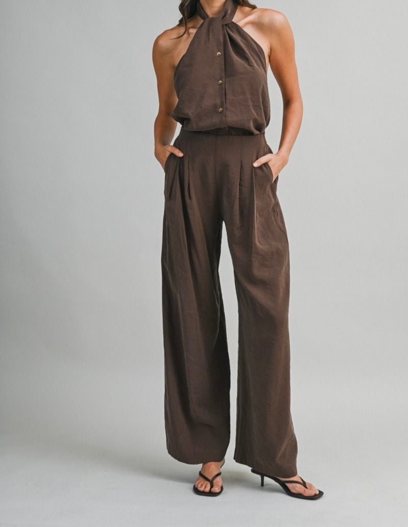 Halter Neck Pant Set PREORDER 11/30/25 Aprox