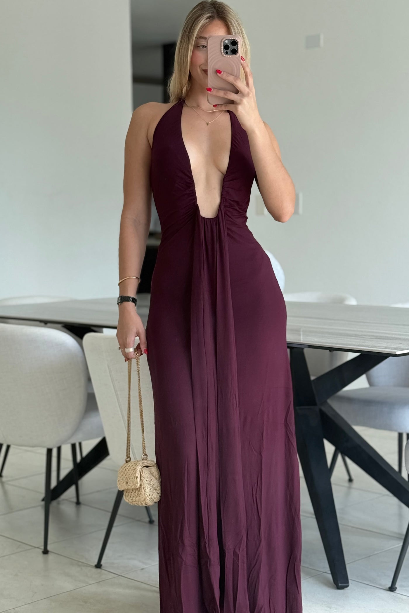 Deep Plunge Dress
