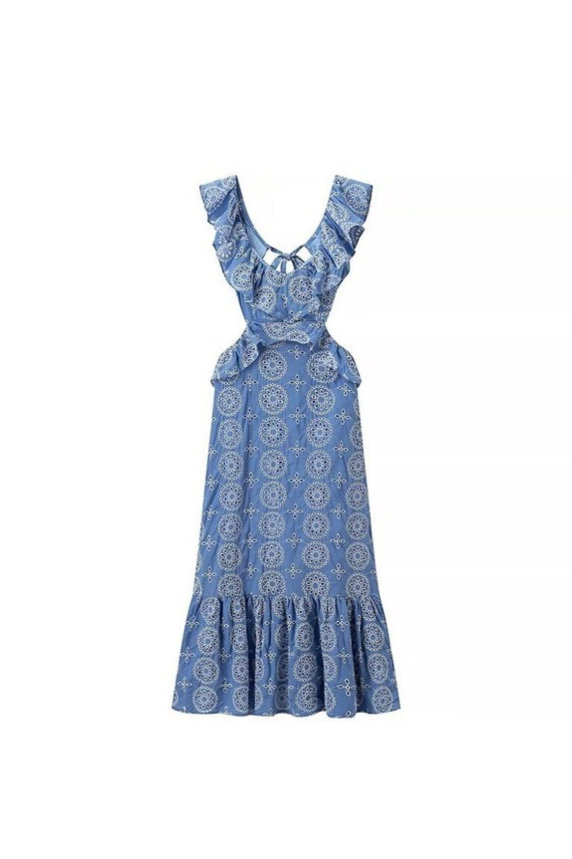 Embroidery Midi Dress