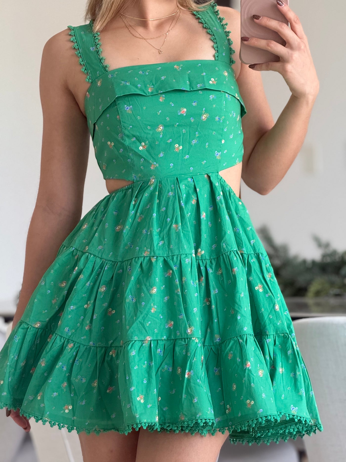 Green Eye Let Dress