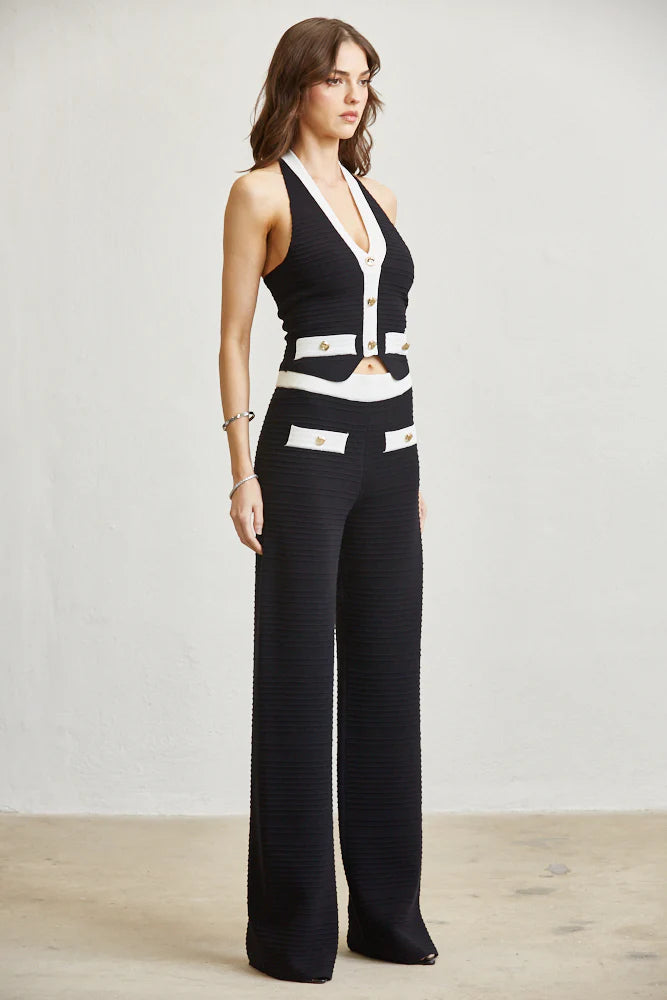 Ribbed Pant Set                    PREMIUM COLLECTION