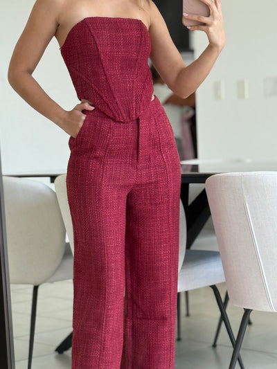 Wine Pant Set                   PREMIUM COLLECTION